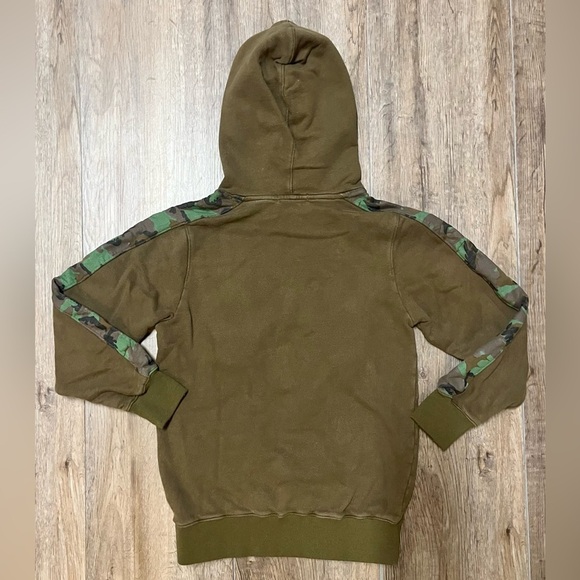 HUDSON OUTERWEAR Shark Hoodie Sweatshirt Kids Youth Large Camouflage Green Camo - Picture 7 of 8
